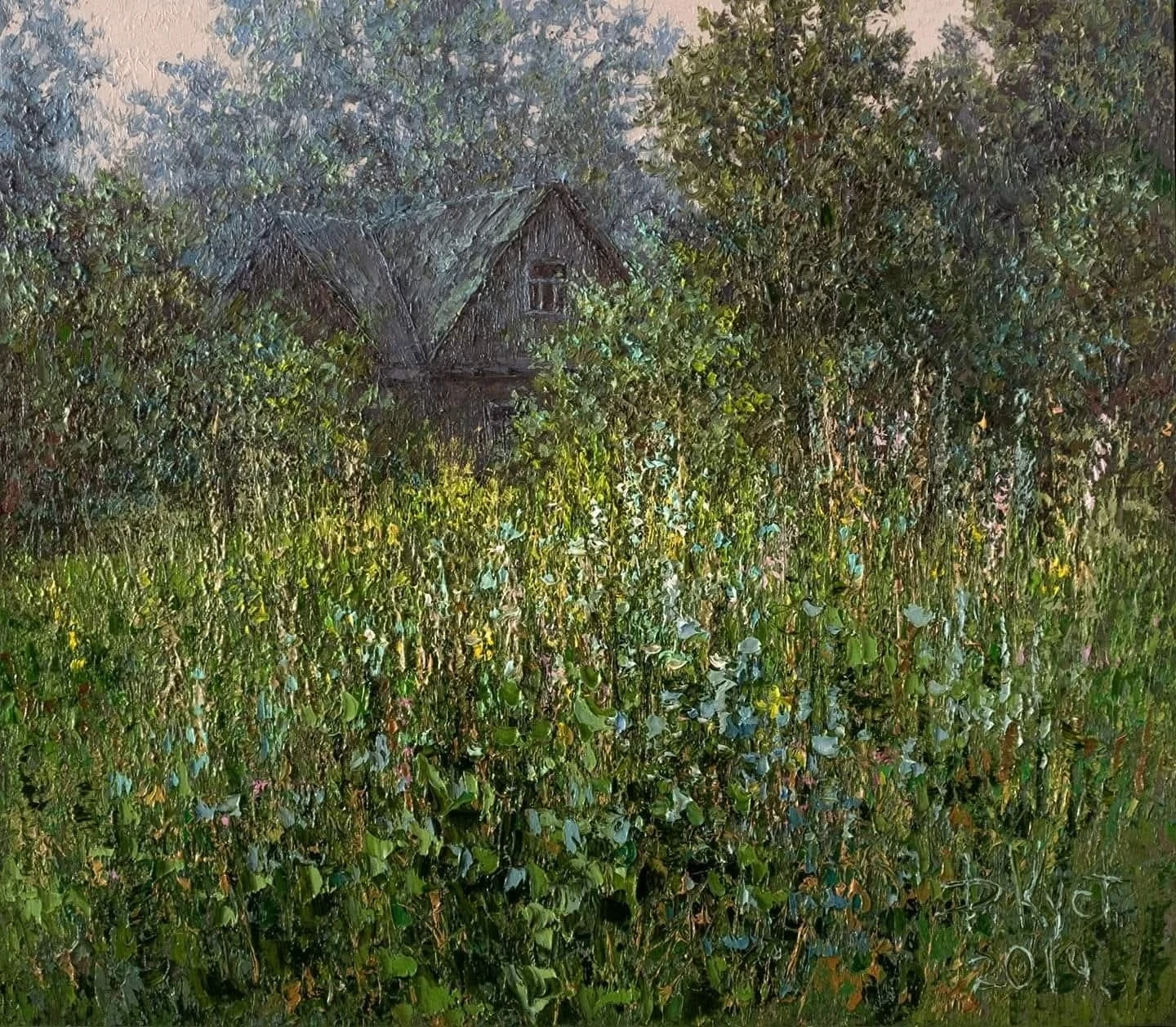 Дмитрий Кустанович 
Старый домик летним днем 
70x80 см, холст, масло, 2019