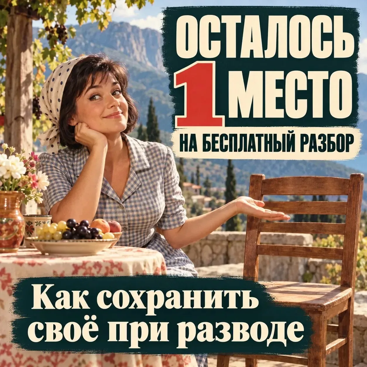 Осталось 1 место!!!!