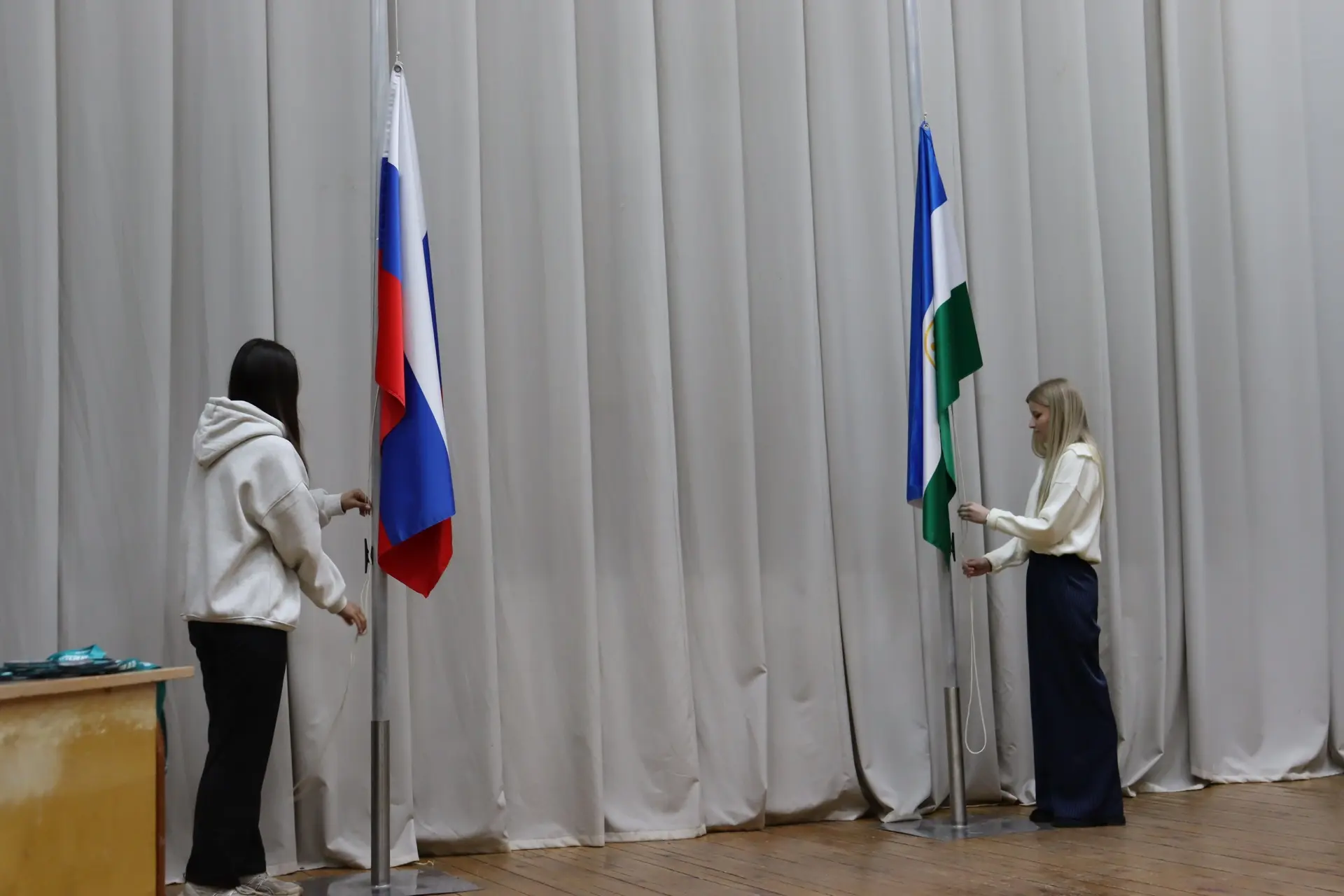 🇷🇺 В Кумертауском педагогическом колледже состоялась уже традиционная церемония подня...
