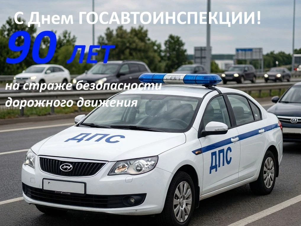 С профессиональным праздником коллег поздравил начальник отделения Госавтоинспекции Отд...