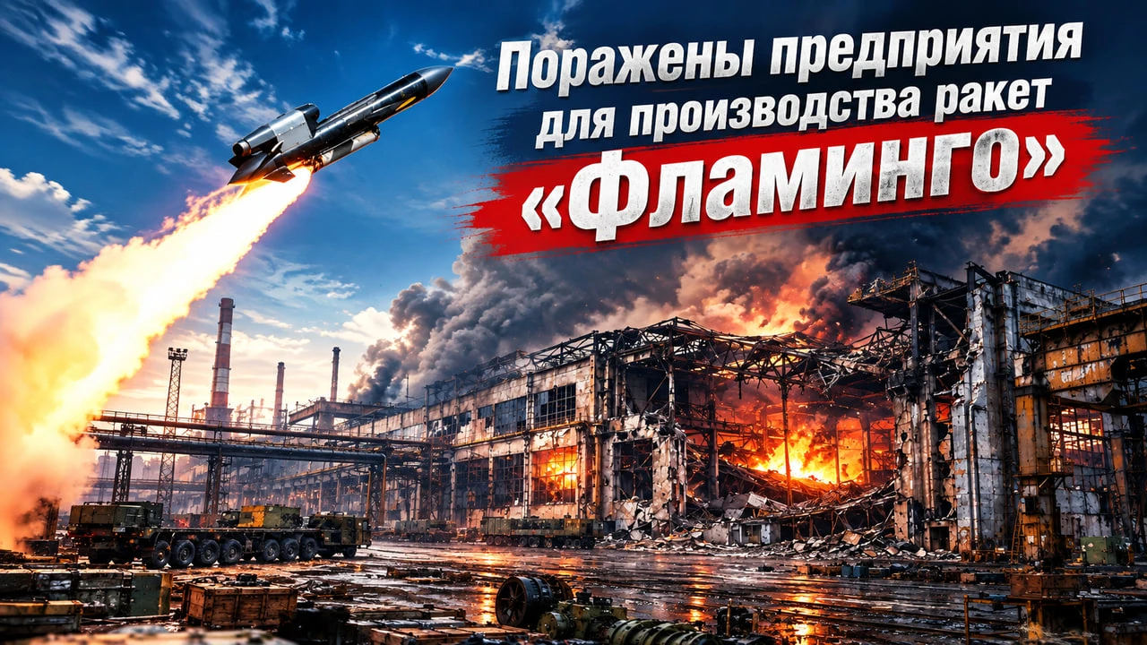 🔥 Поражены предприятия для производства ракет «Фламинго»