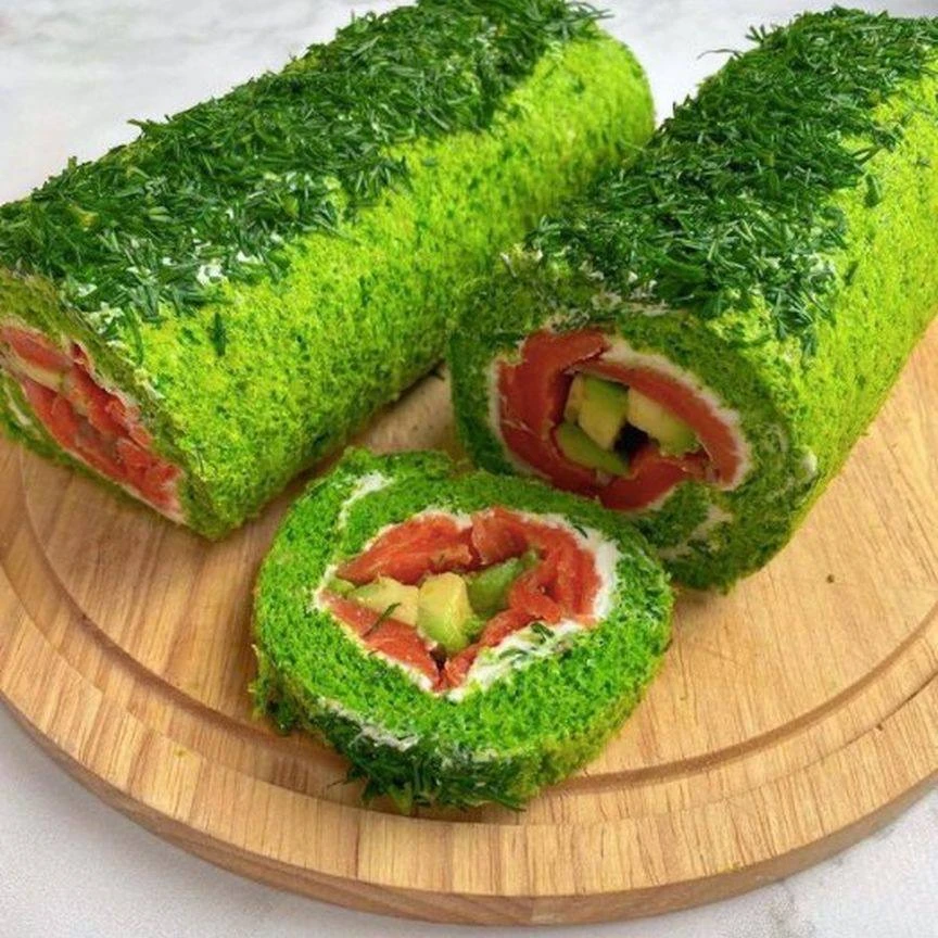 ЗАКУСОЧНЫЙ РУЛЕТ С ШПИНАТОМ🔥