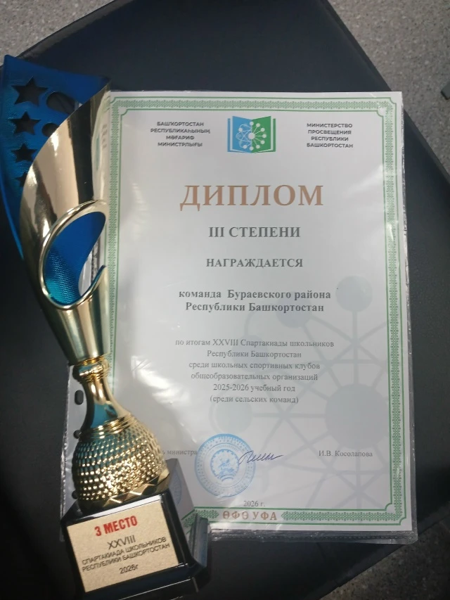🥉По итогам XXVIII Спартакиады школьников Республики Башкортостан сборная команда Бурае...