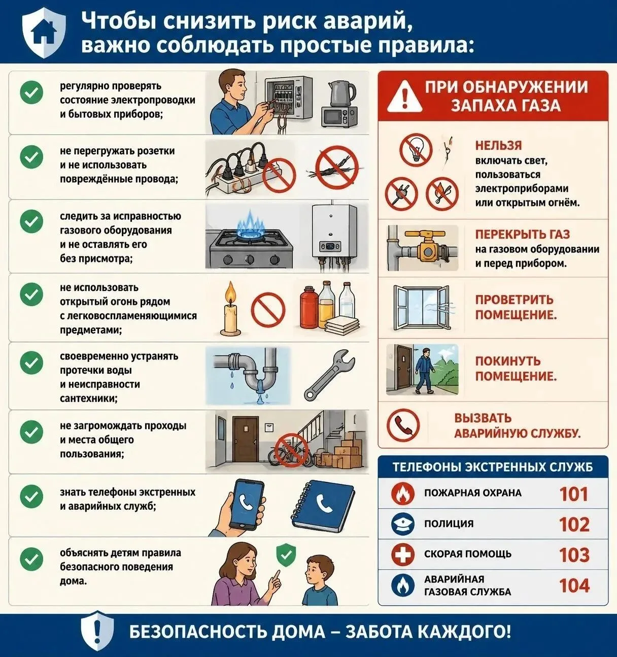 Почему важно предотвращать бытовые аварии