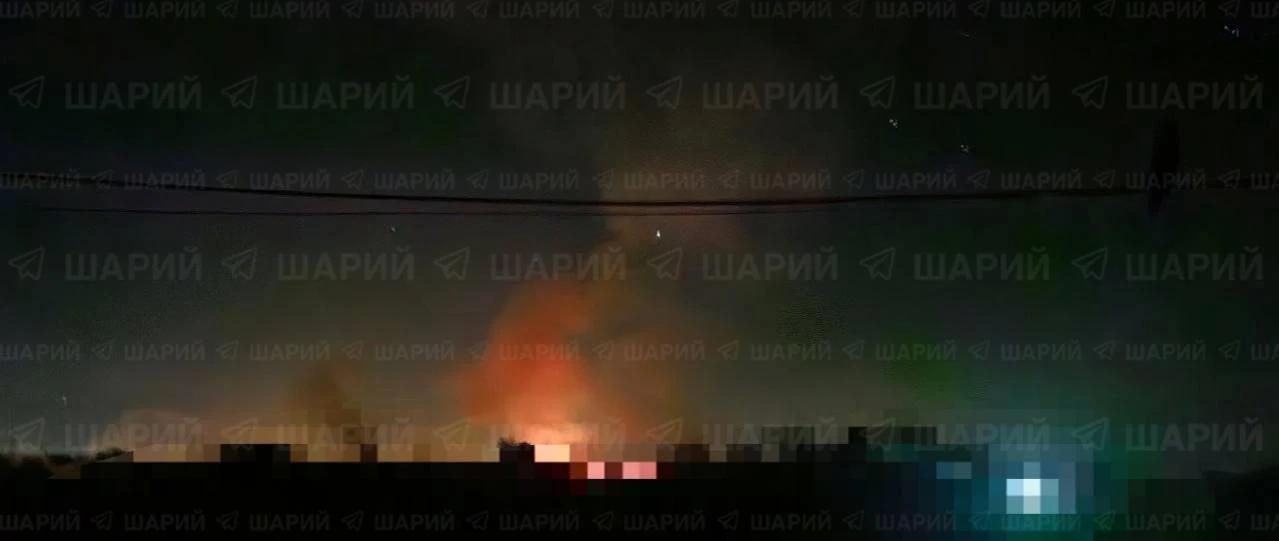 Сегодня ночью БПЛА атаковали Запорожье. На месте прилёта возник сильный пожар.