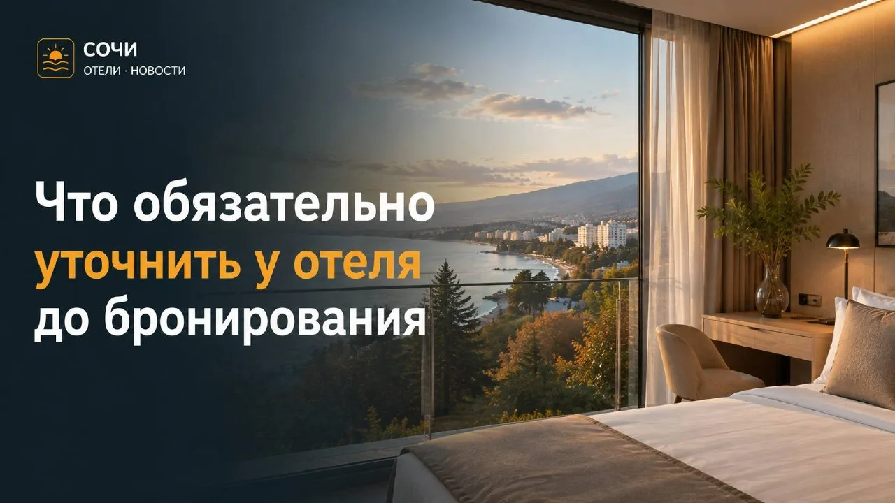 Что обязательно уточнить у отеля до бронирования