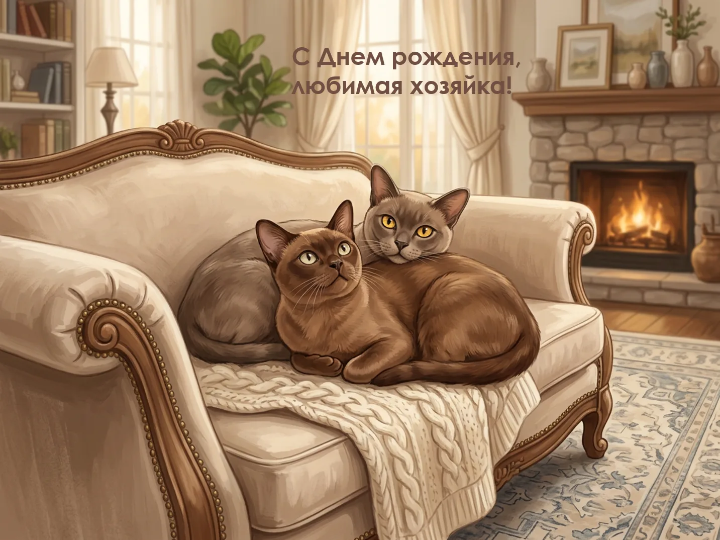 🐱 Воскресный #КотоФинансист: Жан поздравляет хозяйку и объявляет перемирие с Тэей
