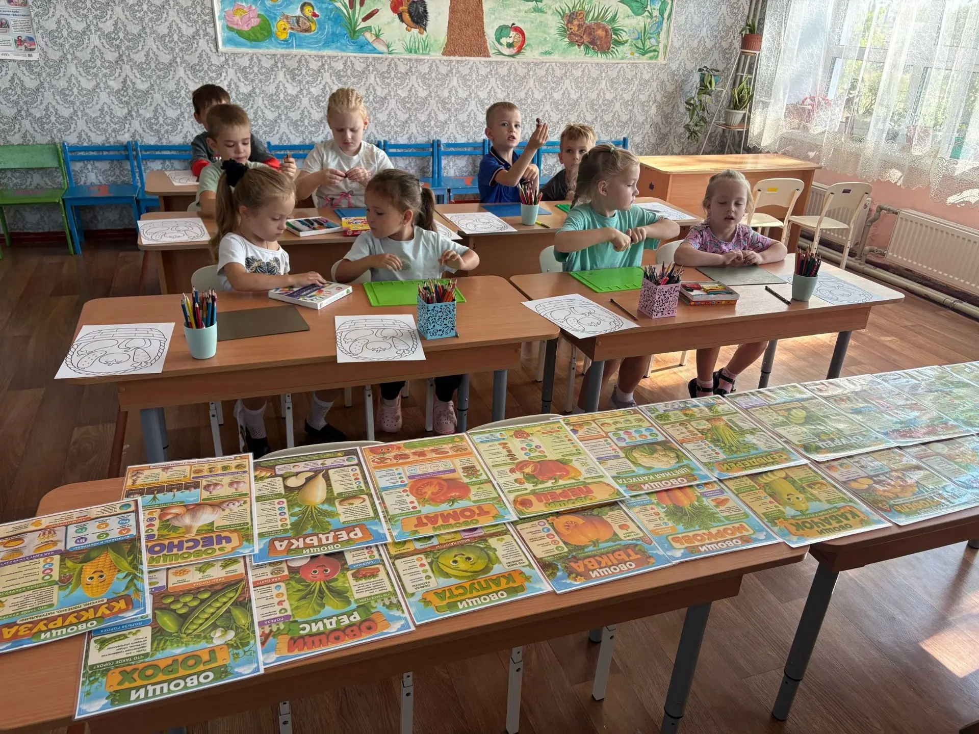 🥕 Овощные прописи и пластилиновая картина 🥦