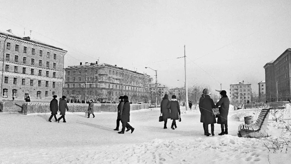 Проспект Маркса. Подземный переход. Фото А. Поляков, 1968 год.