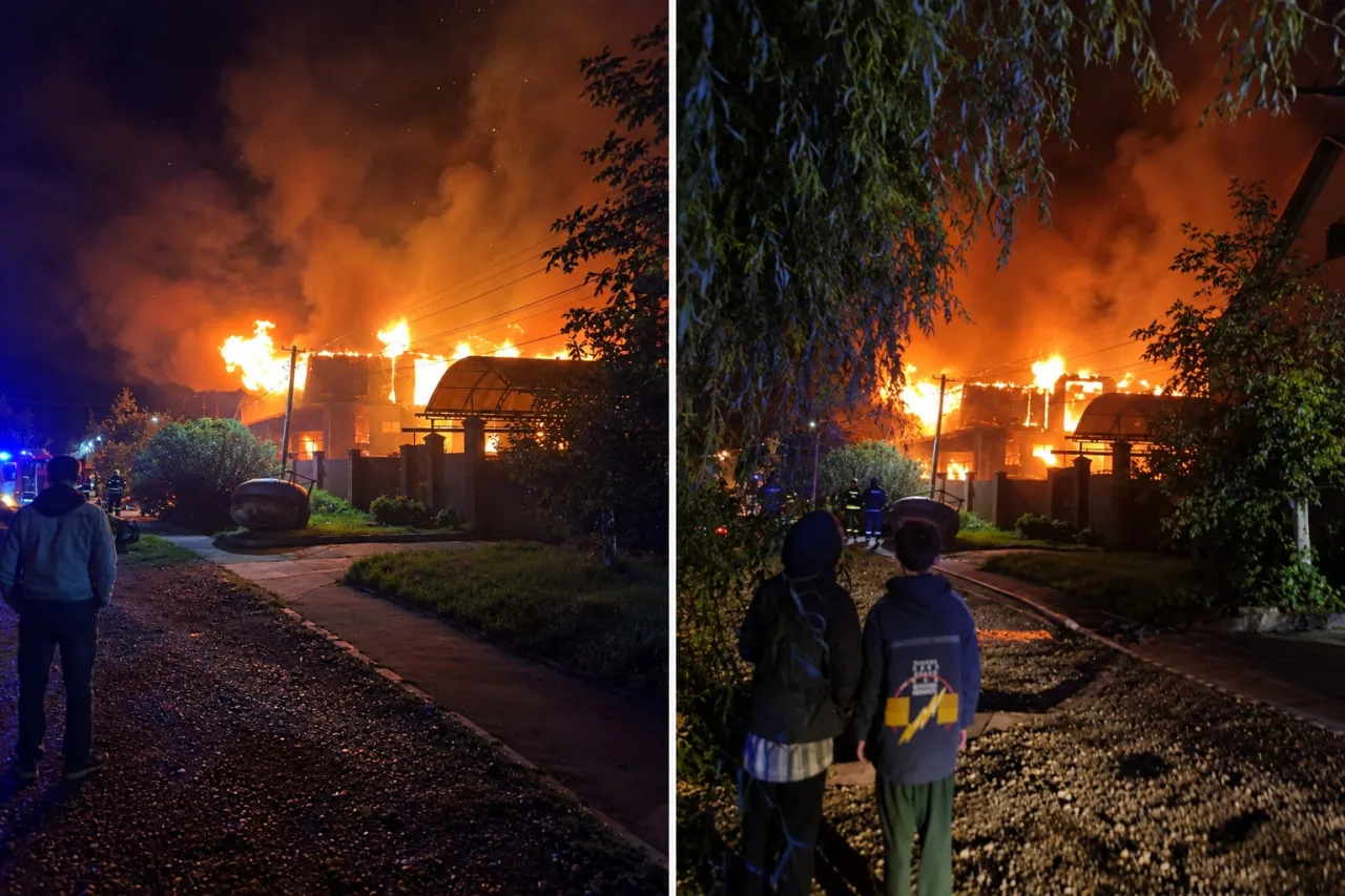 🚒 Пожар произошёл в Новознаменском на улице Сечевой
