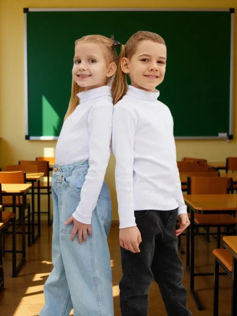 ⚡️ Водолазка детская трикотажная повседневная, GAVVHAR