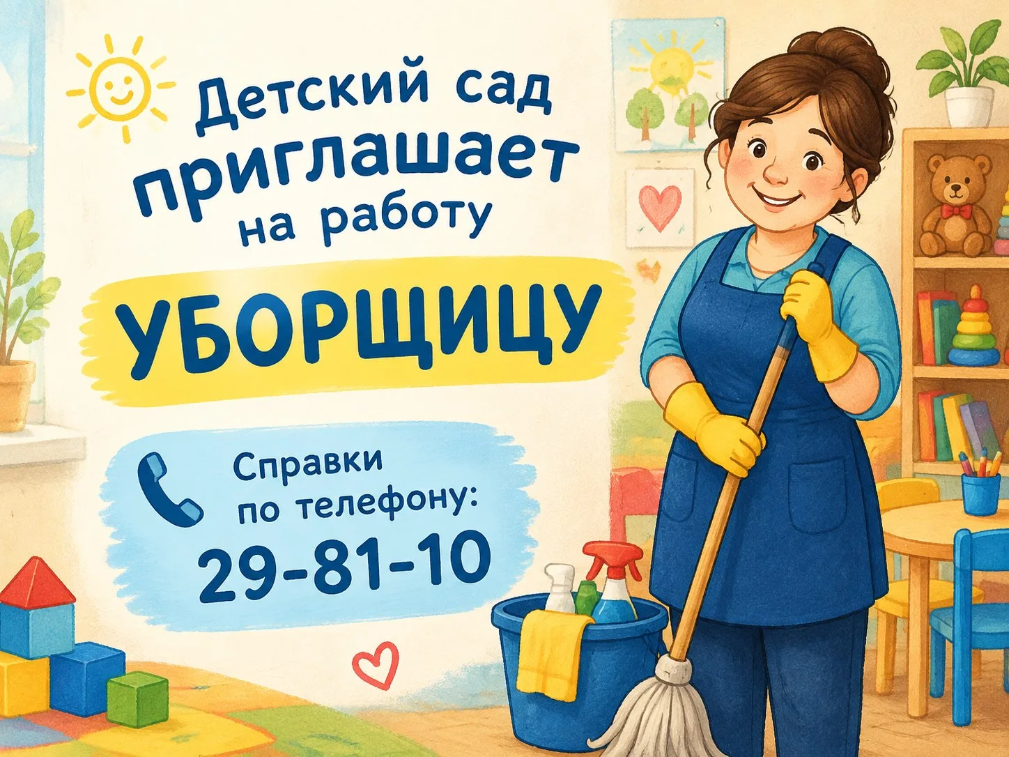 ✨Ищем фею чистоты в нашу дружную семью!☀️