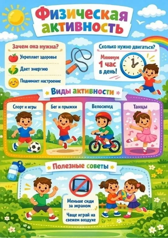 Физическая активность для дошкольника — это не просто «побегать и попрыгать», а естеств...