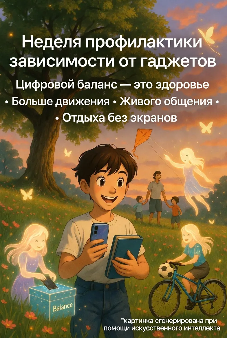 Неделя профилактики зависимости от гаджетов!

Смартфоны, планшеты и другие гаджеты стали частью повс