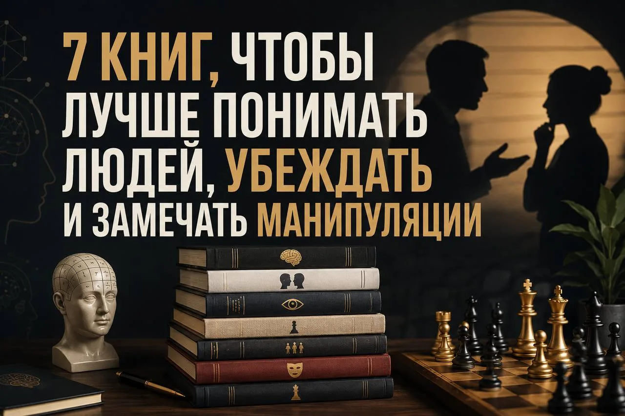 7 книг, чтобы лучше понимать людей, убеждать и замечать манипуляции