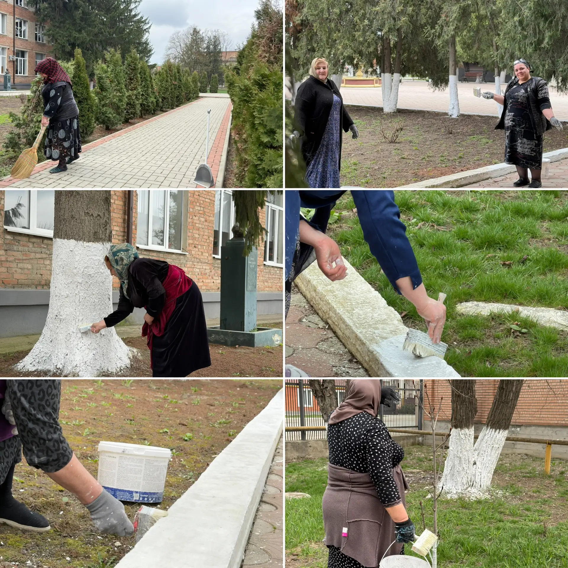 Сегодня в нашем колледже прошёл субботник.   Все дружно вышли на уборку территории, чтобы сделать её