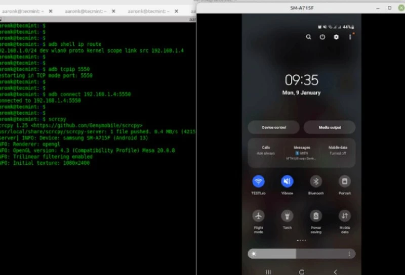 Scrcpy – отображает экран Android-устройства на компьютере и позволяет управлять им мыш...