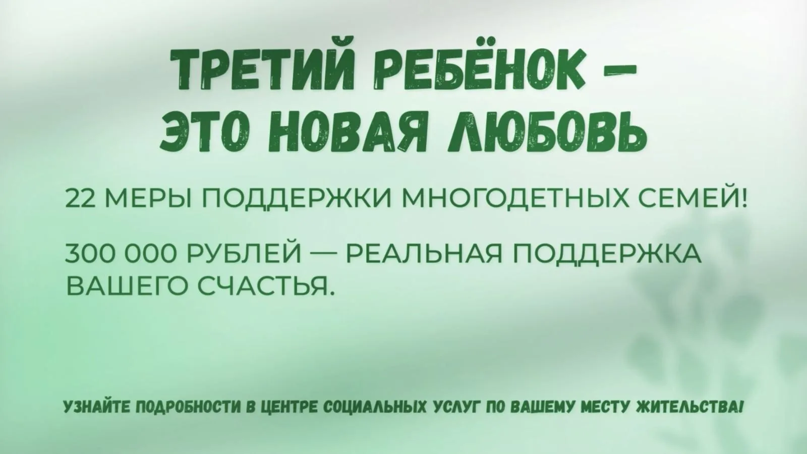 В рамках реализации программ нацпроекта «Семья» жители города Рассказово могут получить государствен