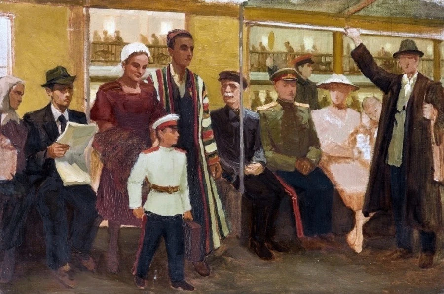 "В вагоне метро" (б/д)