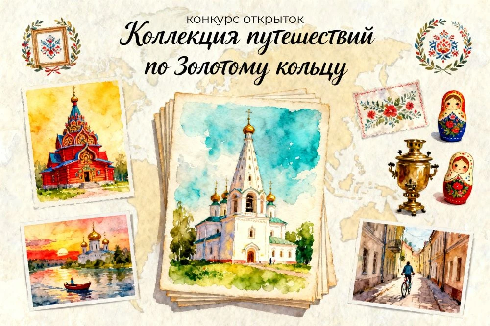 Конкурс открыток и фотографии «Коллекция путешествий по Золотому кольцу»  Проект реализуется сервисо