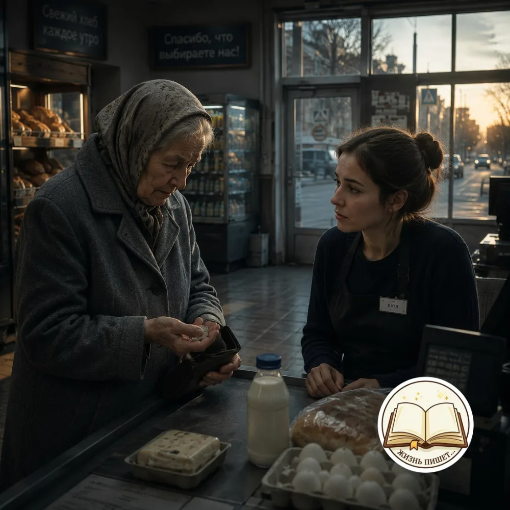 «Дочка, помоги с молочком — совсем плохо стало с деньгами», — бабушка смущённо отвела взгляд в сторо