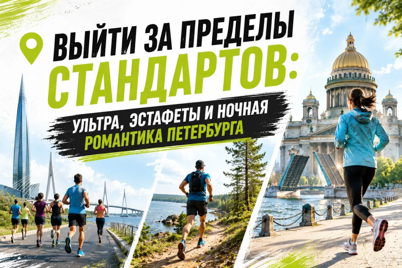 🌉 Выйти за пределы стандартов: Ультра, эстафеты и ночная романтика Петербурга
