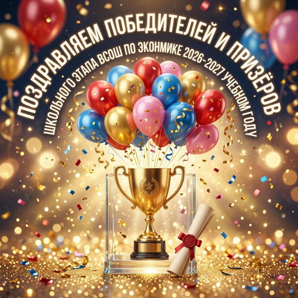 🎉 Поздравляем победителей и призёров школьного этапа ВсОШ по экономике в 2026–2027 уче...