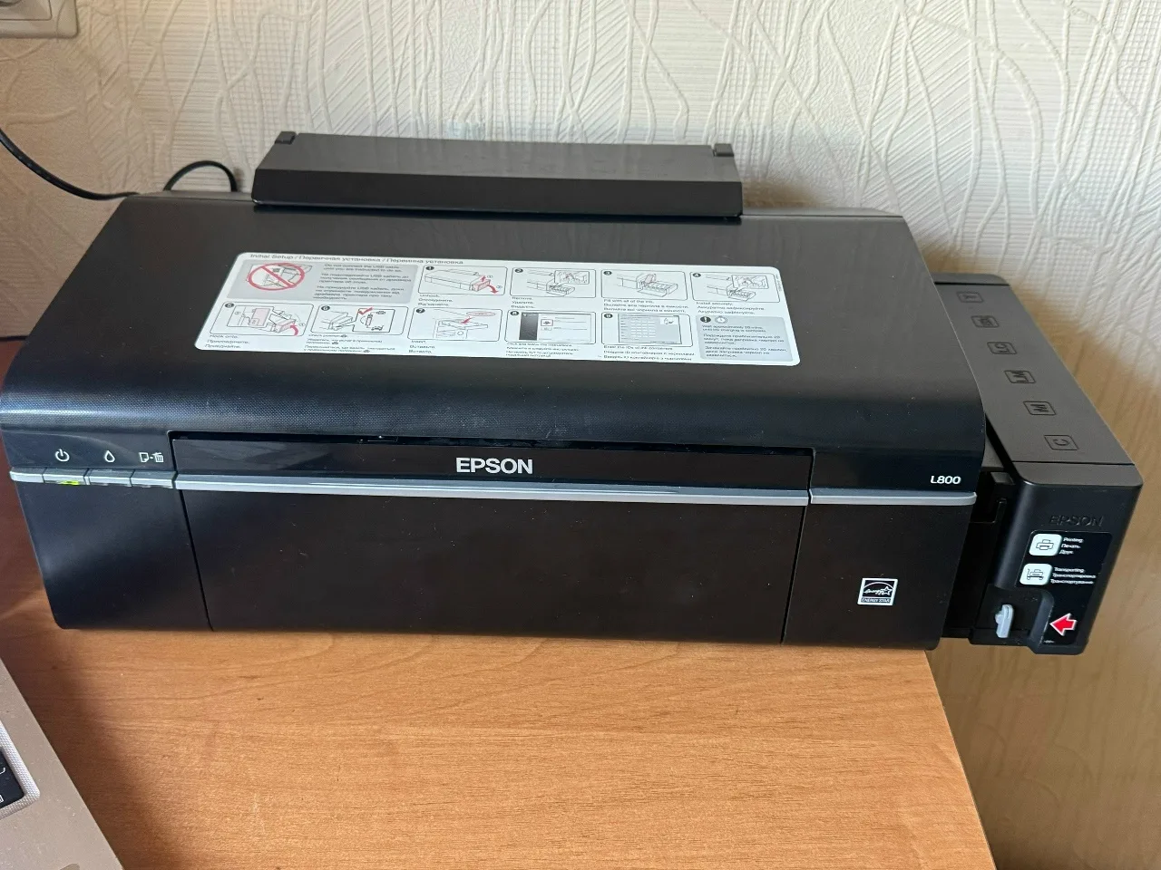 Принтер Epson L800 работает