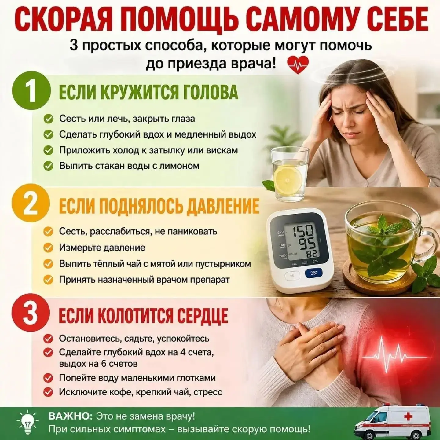 🚑 СКОРАЯ ПОМОЩЬ САМОМУ СЕБЕ: 3 СИТУАЦИИ, КОГДА ВАЖНО НЕ ПАНИКОВАТЬ