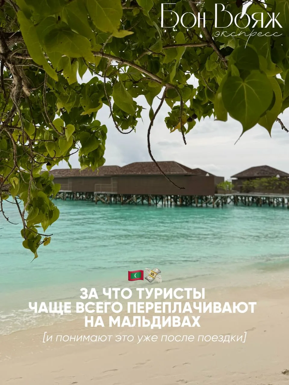 За что туристы чаще всего переплачивают на Мальдивах?

Оставить заявку на подбор тура:
Наш сайт
Тele