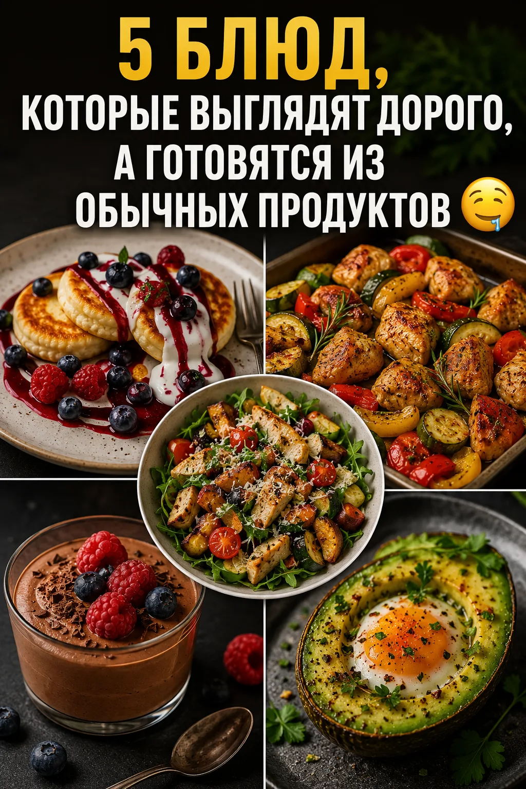 5 блюд, которые выглядят дорого, а готовятся из обычных продуктов 🤤