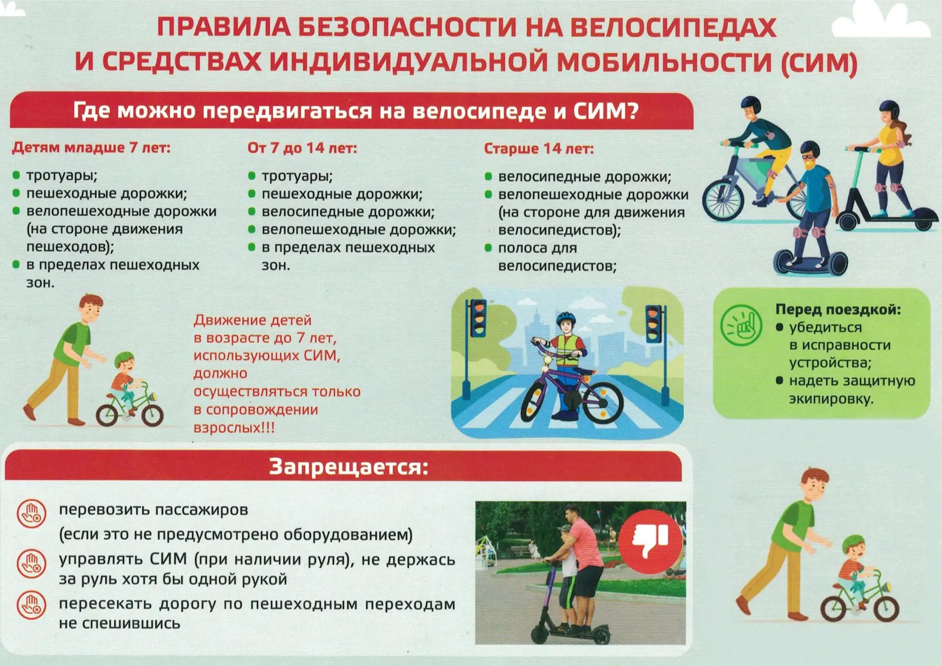 Три вещи, которые НЕЛЬЗЯ делать на самокате и велосипеде.