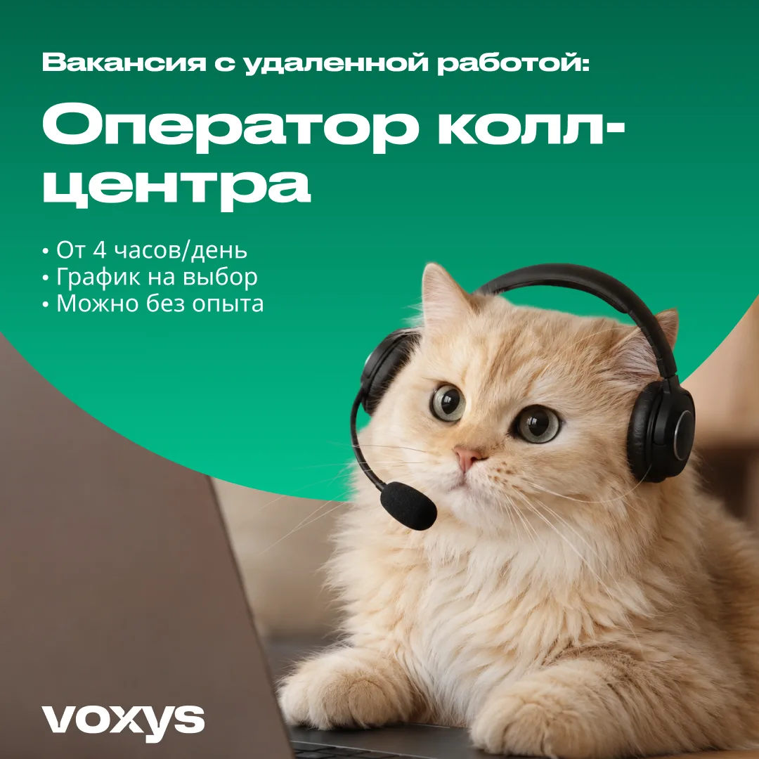 💻 Удалённая работа в колл-центре — выбирай график и зарабатывай от 45 000 ₽!