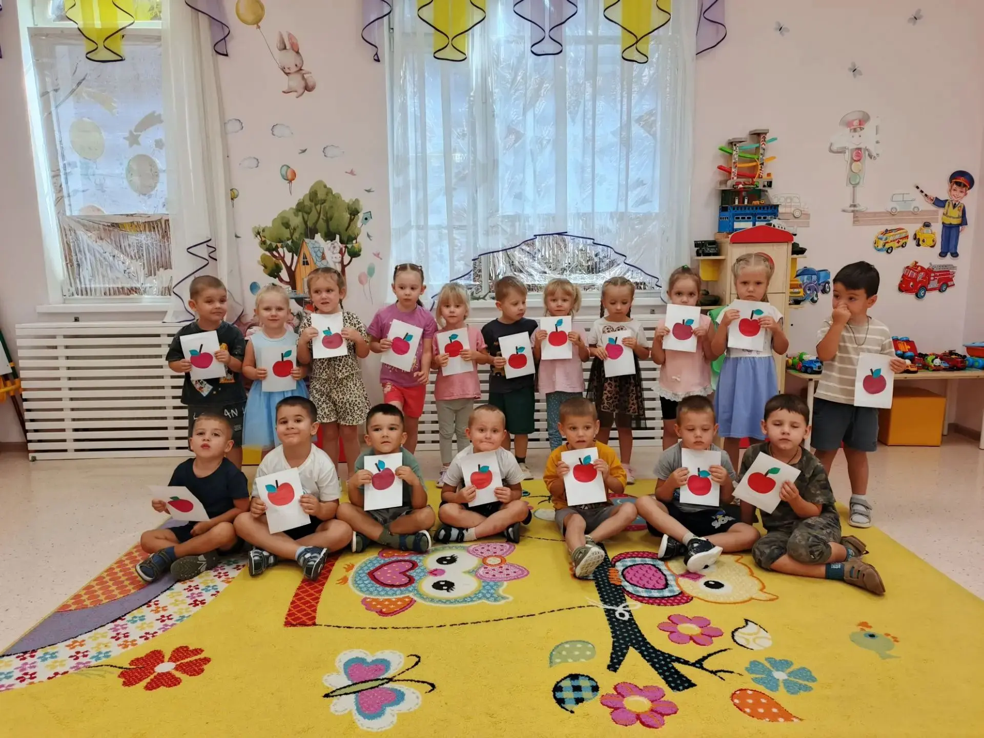 В средней группе прошло занятие «Волшебное яблочко» 🍎