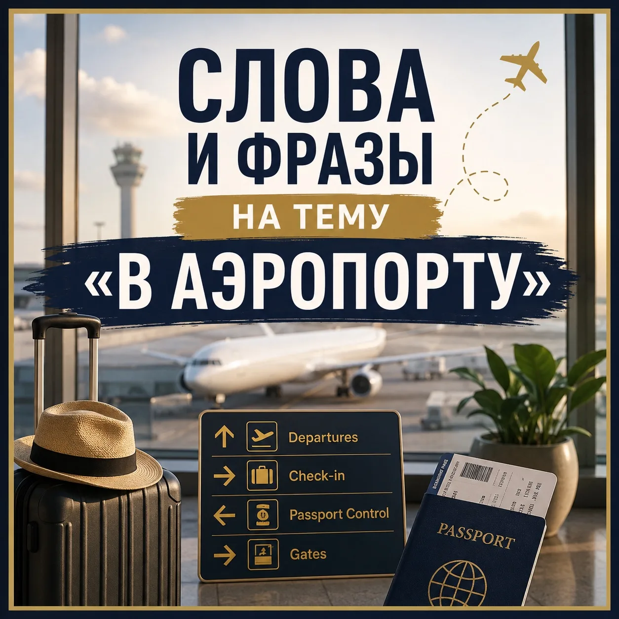 🇹🇷Слова и фразы на тему «В аэропорту»✈️