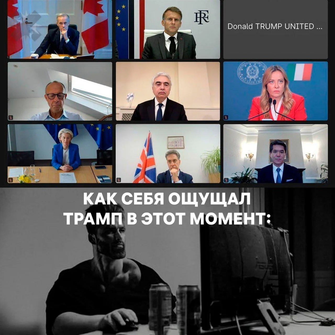 На виртуальном саммите G7 Трамп стал единственным участником, отказавшимся включить видео.