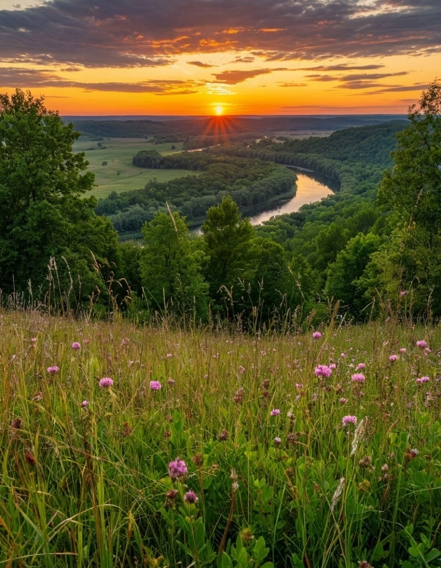 Республика Башкортостан в лучах вечернего заката 😍