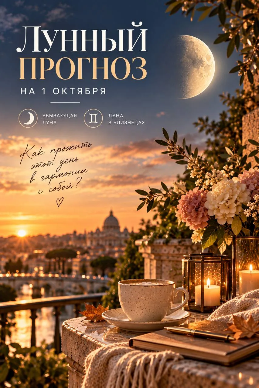 🌙 ЛУННЫЙ ПРОГНОЗ | 1 ОКТЯБРЯ