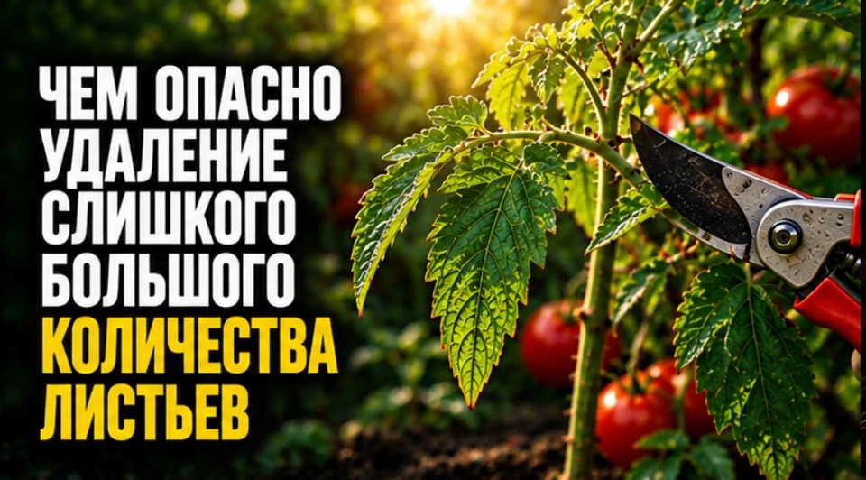 Чем опасно удаление слишком большого количества листьев