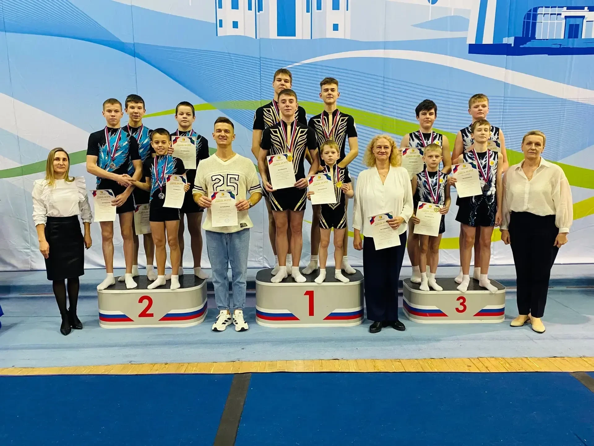 Новости спортивной акробатики!⚡️ Наши лицеисты Соломенников Матвей, 6Г и Коротаев Клим, 9Г в составе