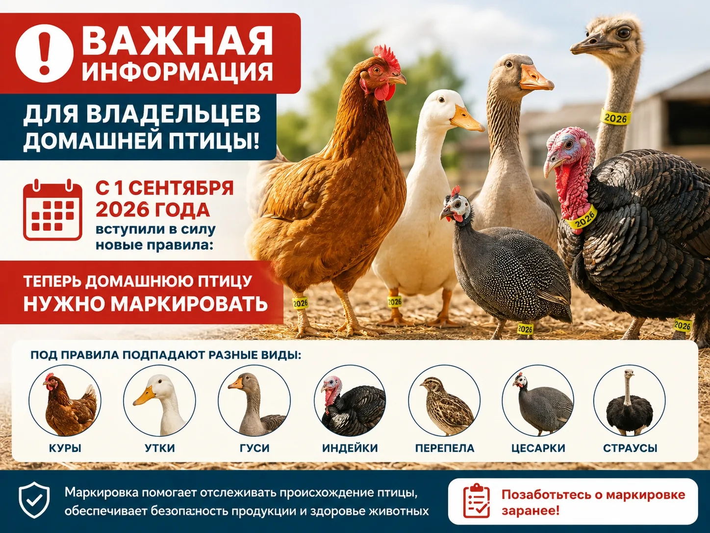 🐔 Важная информация для владельцев домашней птицы! 🐓