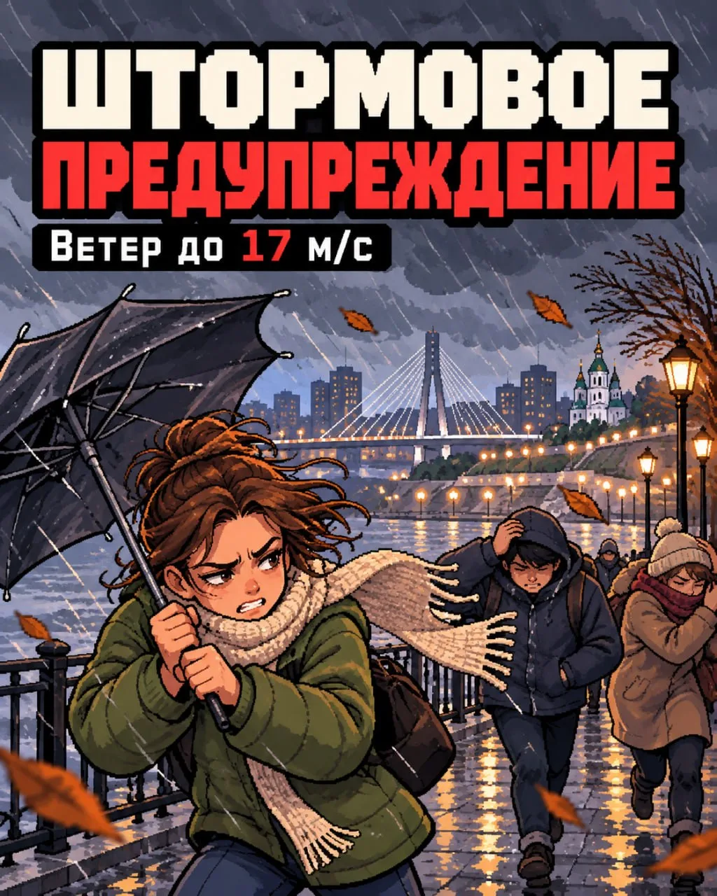 ⚠️Штормовое предупреждение объявили в Тюменской области