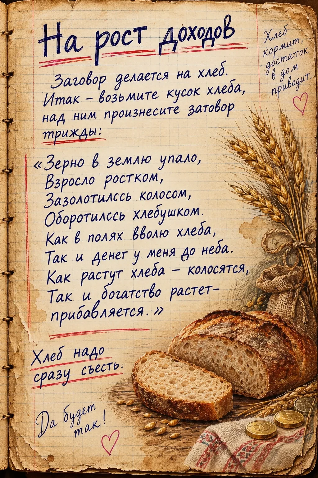 🍞 НА РОСТ ДОХОДОВ
