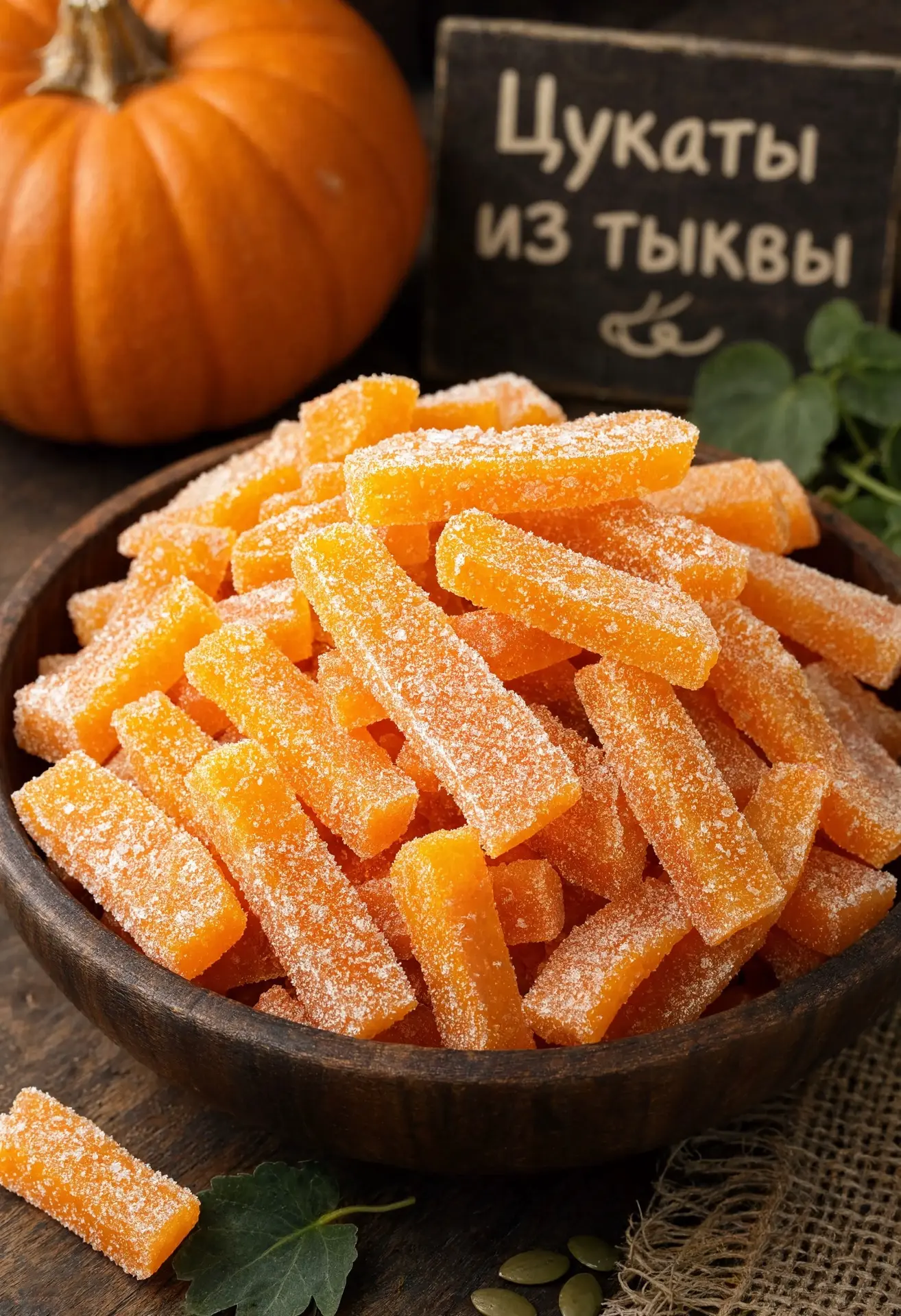 ЦУКАТЫ ИЗ ТЫКВЫ — СОЛНЕЧНЫЕ КУБИКИ НА ЗИМУ 🎃
