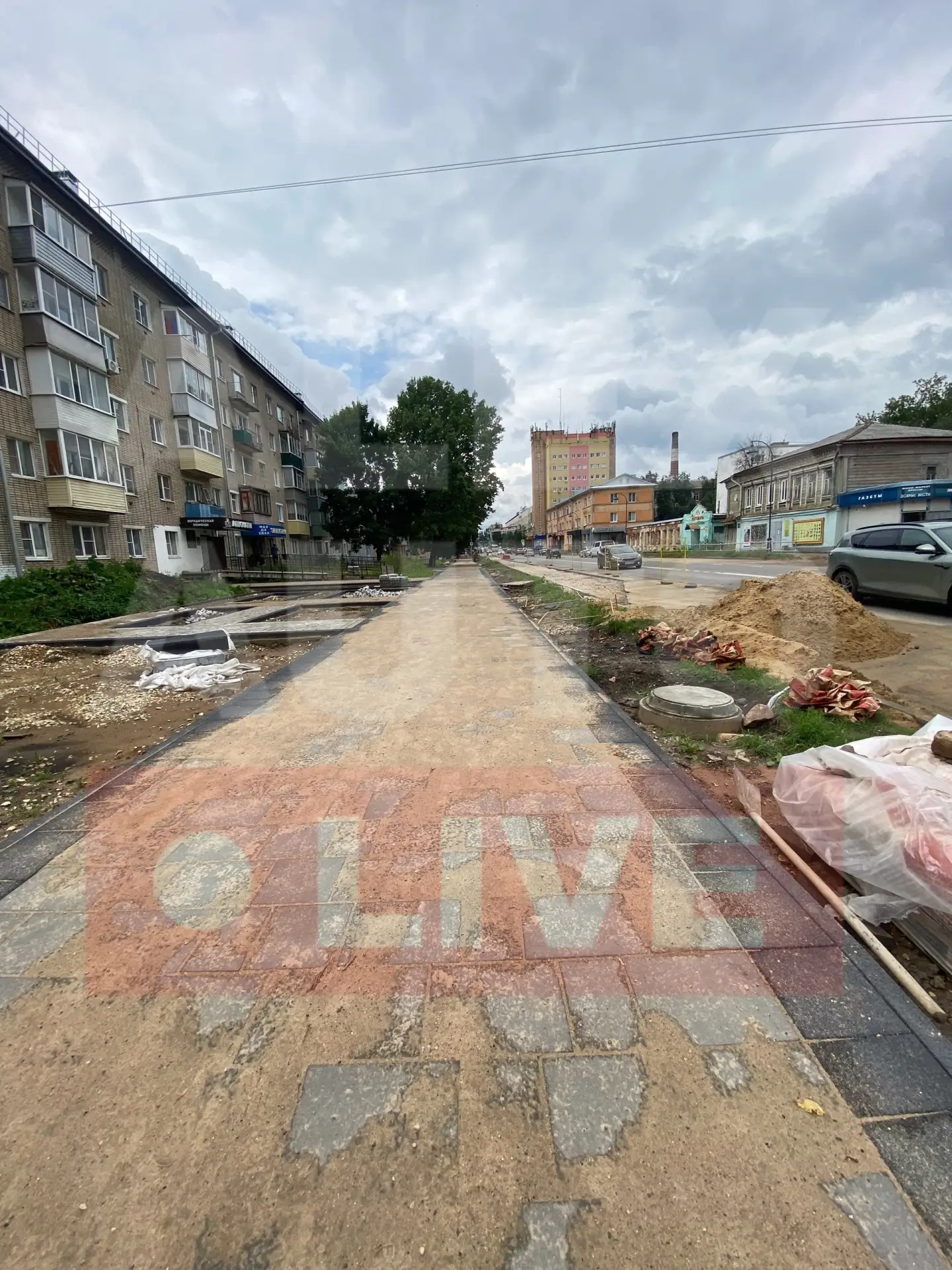 🚧 В Александрове продолжается благоустройство улицы Ленина в рамках проекта «Александровские кварта