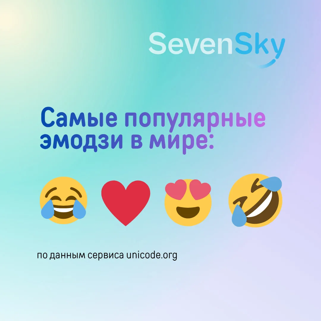 Самые популярные эмодзи в мессенджерах: 😂 , ❤️, 😍 и 🤣, а дальше идут 😊, 🙏, 💕, 😭,...