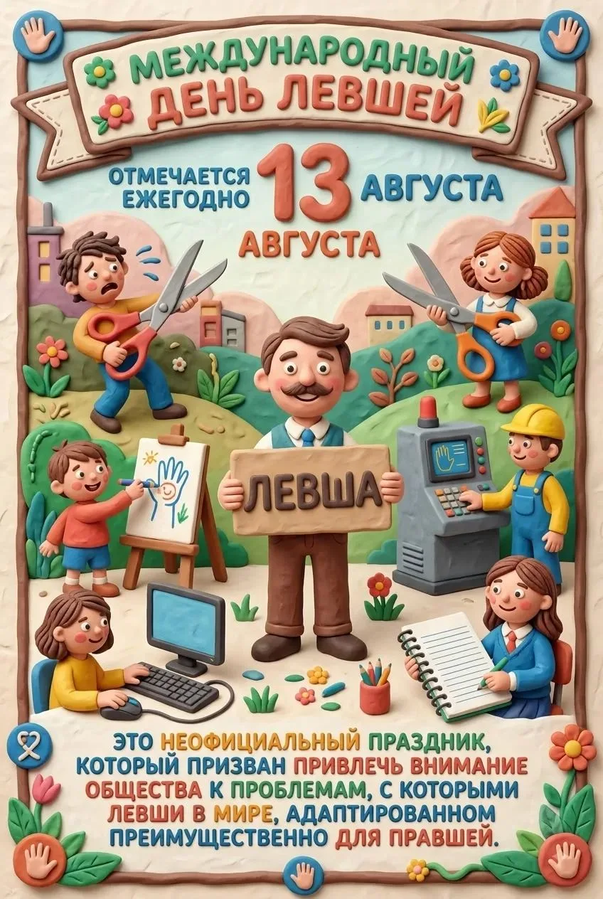 Сегодня отмечают Международный день левшей ✍