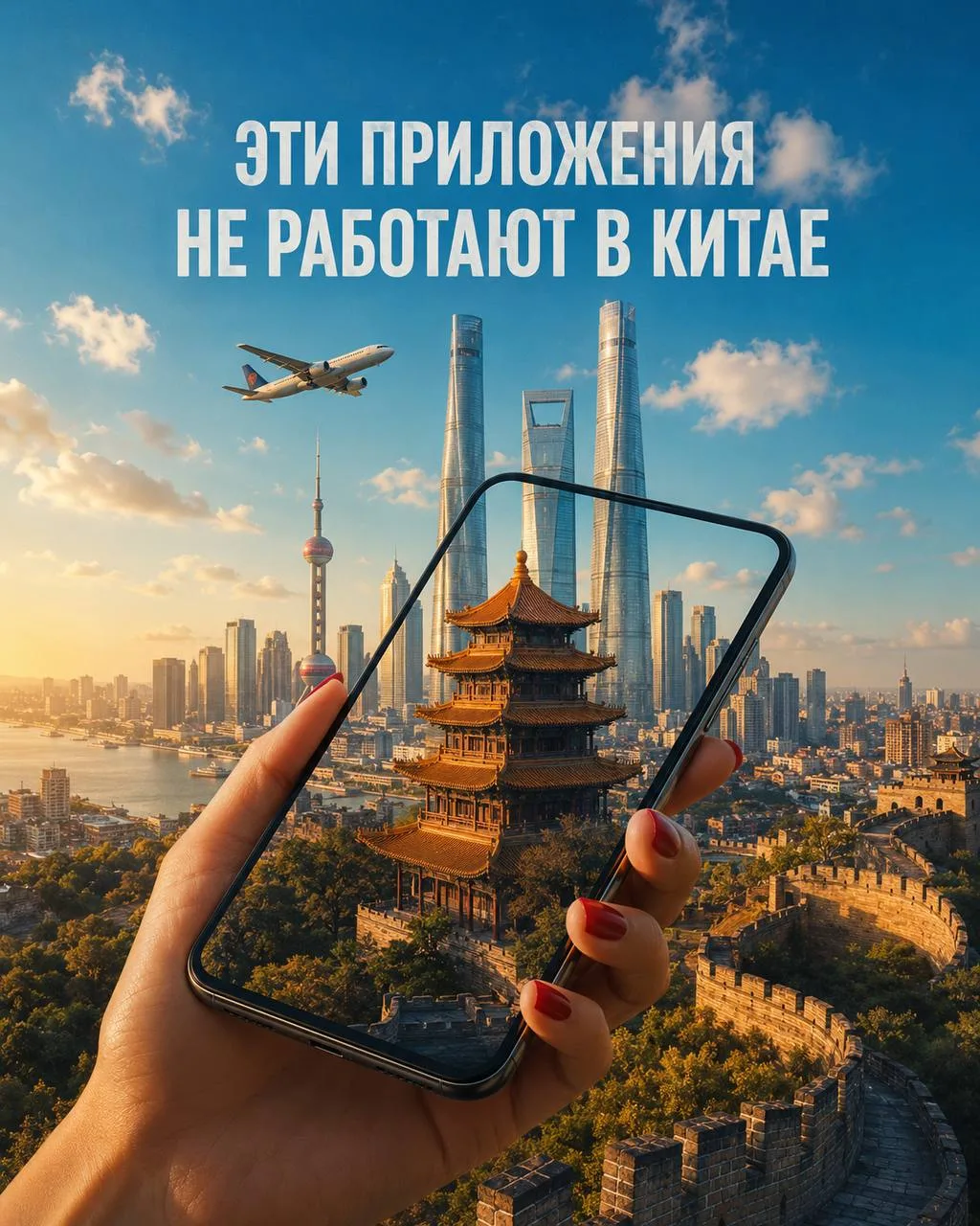 Эти приложения не работают в Китае ❌

Привычные программы, которыми мы пользуемся каждый день — чтоб