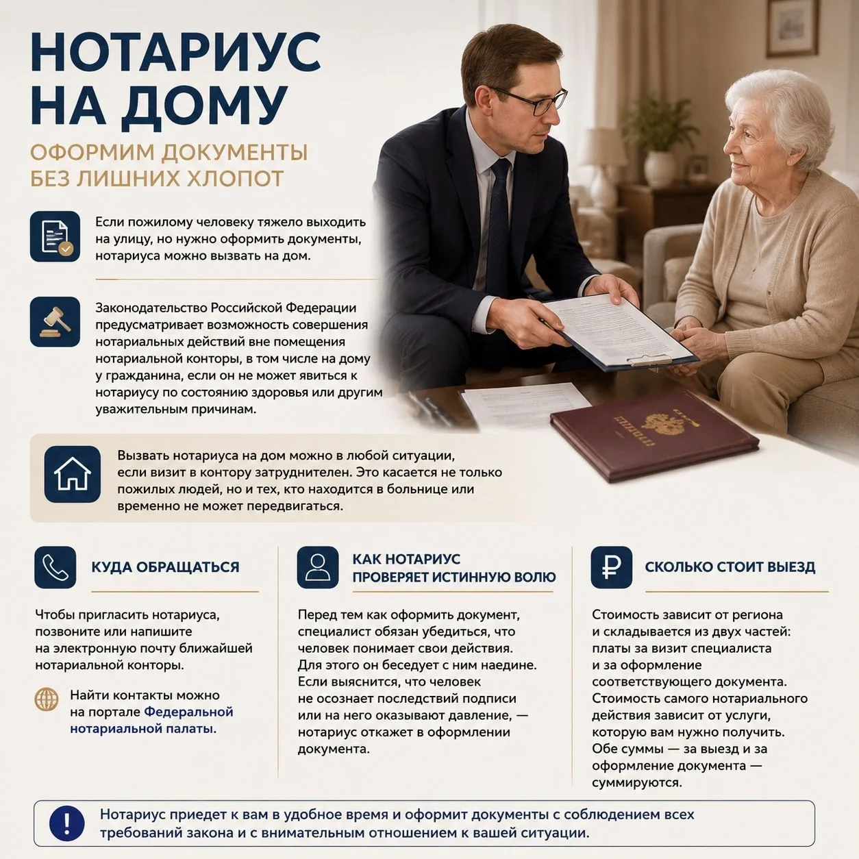 ☝Законодательство Российской Федерации предусматривает возможность совершения нотариальных действий 