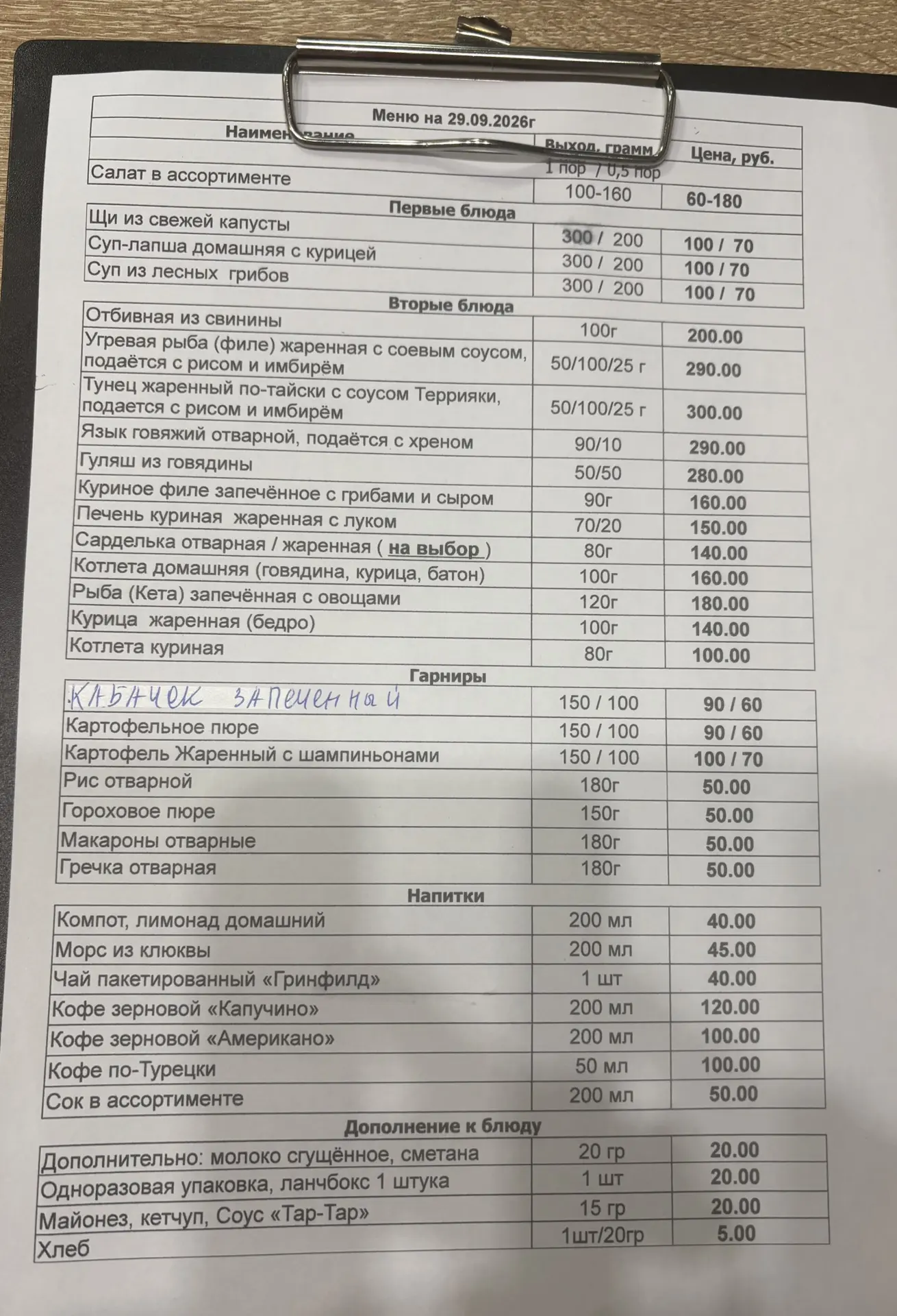 Доброго дня! Меню вторник.